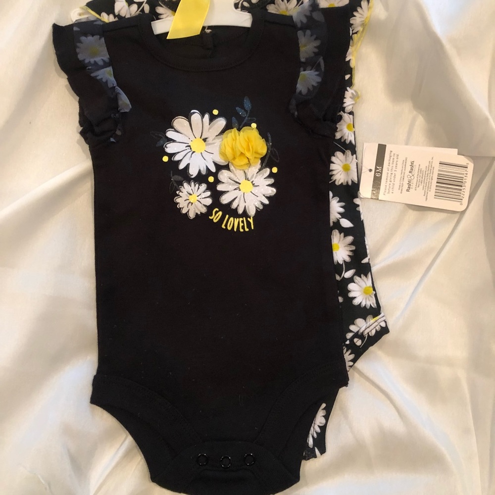 Brand new with tags sunflower onesies